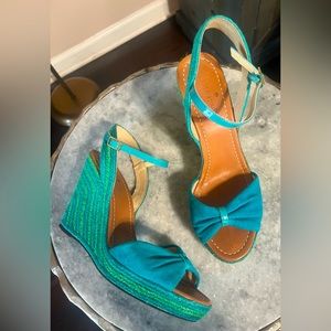 Kate Spade espadrille platform wedge sandal women’s sz 8M